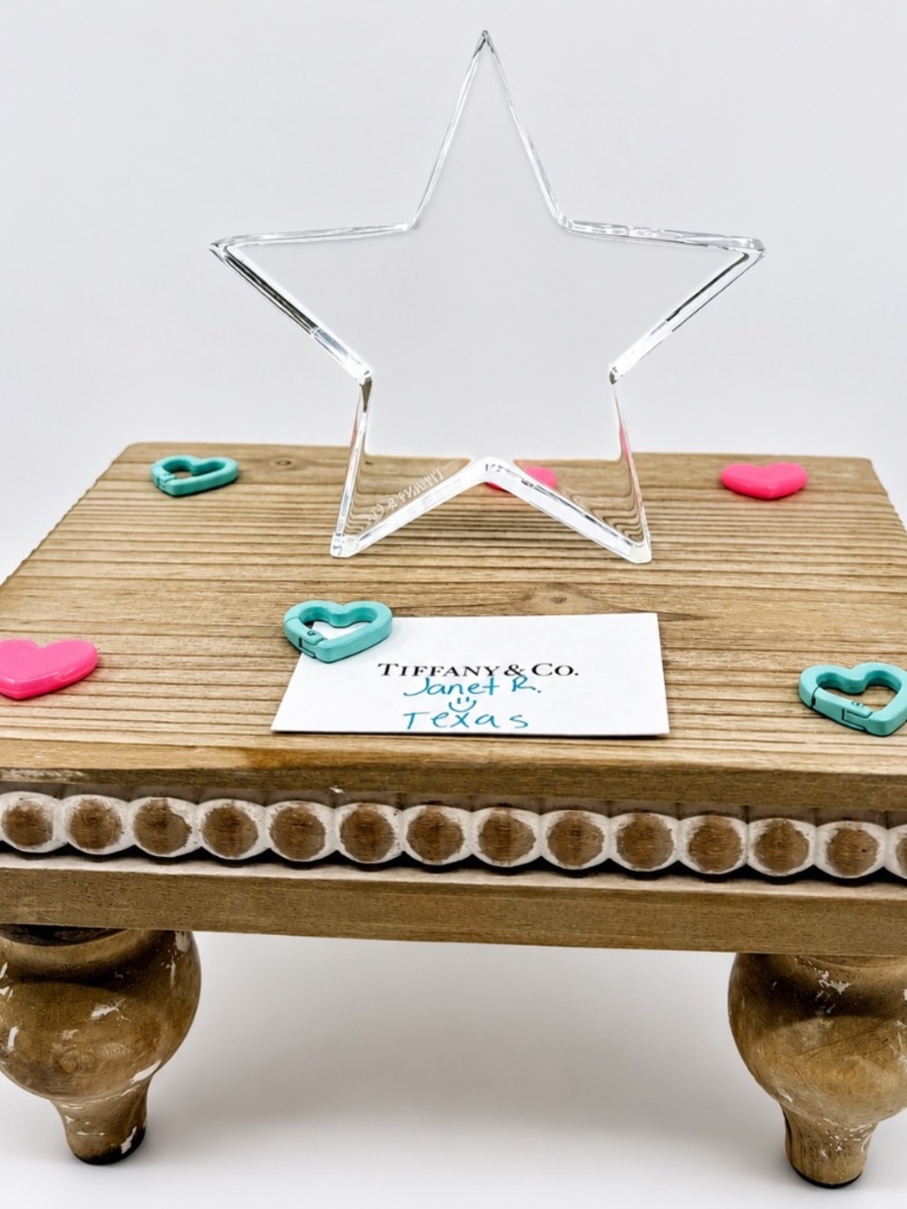 Tiffany & Co. Star Crystal Glass Paperweight